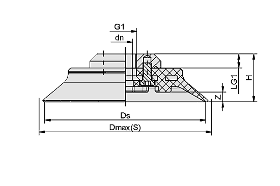 Dimensional drawing PFYN 120-200
